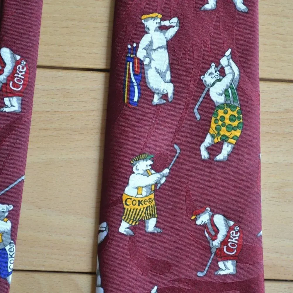 Coca Cola Polar Bear Golf Tie